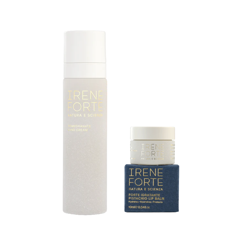 Irene Forte Night Time Must Haves Set - Hand Cream & Lip Balm